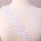 1 Yard White Contempo Almond Pearl Bridal Lace Trim 1.5 Inch Wide Beaded Wedding Lace